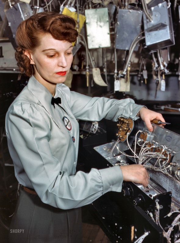 Goodyear Aircraft Corp. employee. 1941.